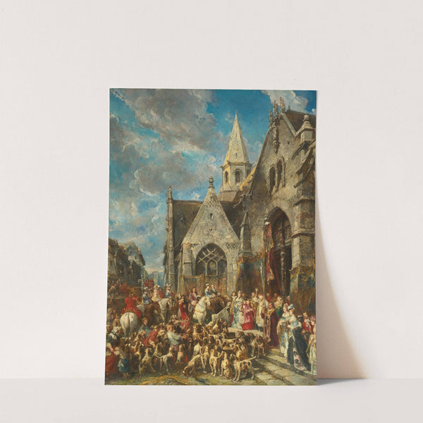 St. Hubert’s Day (The Blessing of the Hounds) by Eugène Isabey