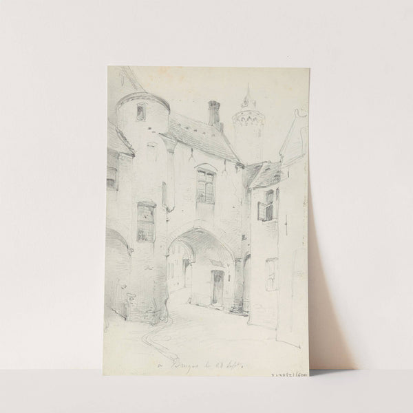 St.-Jacobstraat with het Boterhuis in Bruges by Nicaise De Keyser