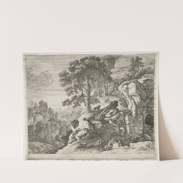 St. Jerome in the Desert (1620–55) by Herman van Swanevelt