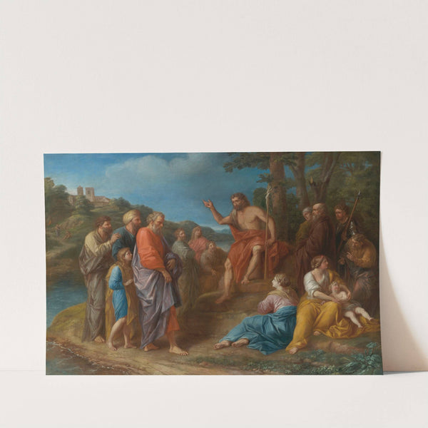 St. John The Baptist Preaching by Roman School