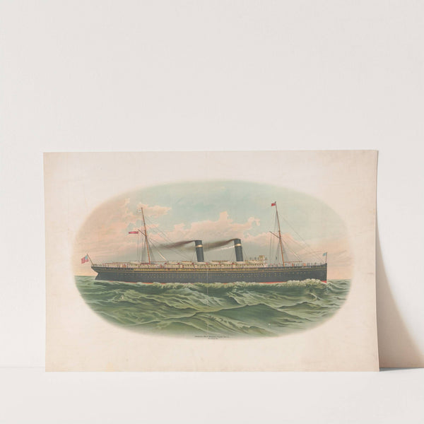 ‘St Louis’ mail ship at sea (1895) by Woodward & Tiernan Printing Co.