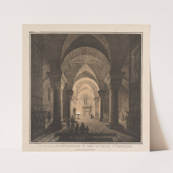 St. Margaret’s Chapel in the Imperial Castle at Nuremberg (1819) by Domenico Quaglio the Elder