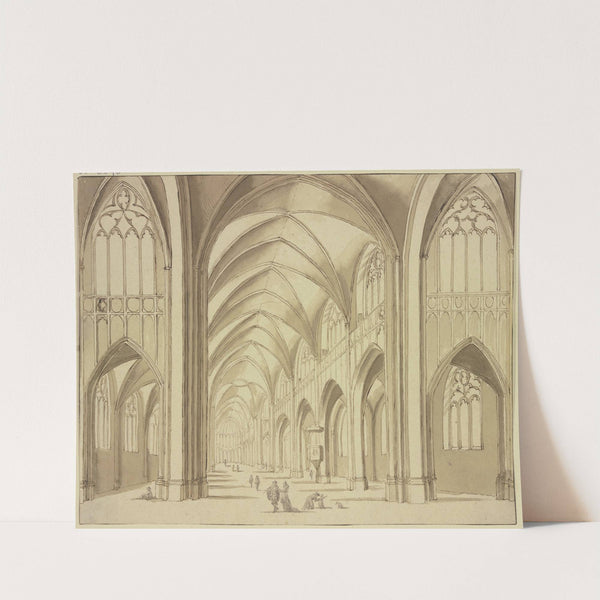 St. Marienkirche zu Utrecht von Innen by Abraham Rademaker