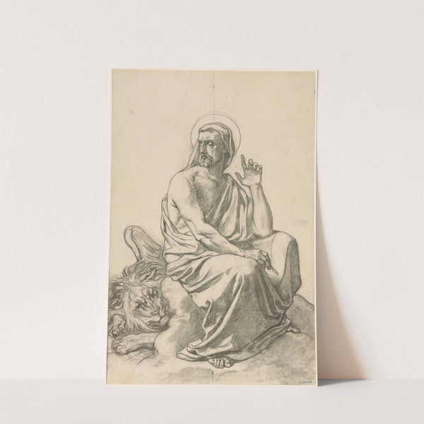 St. Mark and His Lion by Henri Lehmann