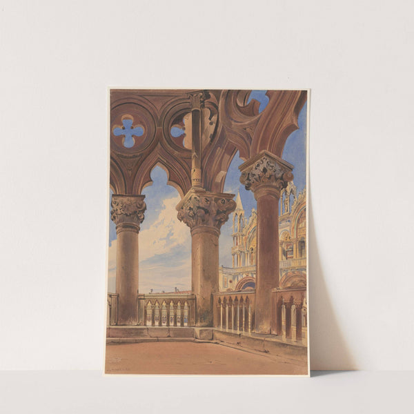 St. Marks Square from the Doges Palace by Thomas Hartley Cromek