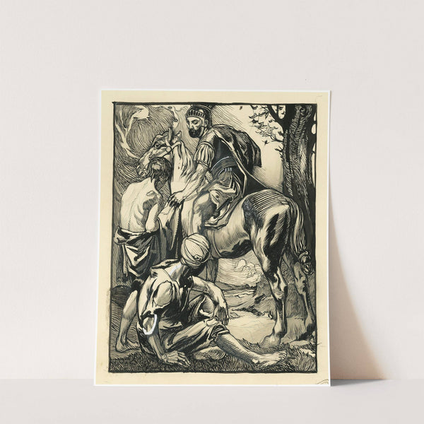 St Martin and the beggar by Johannes Josephus Aarts