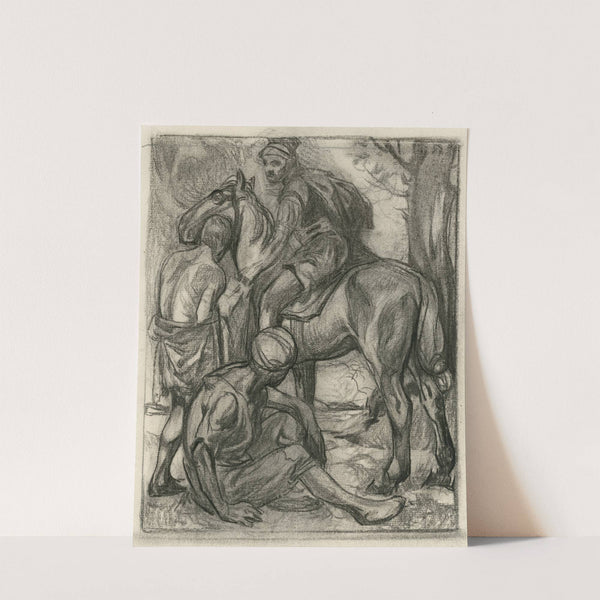 St Martin and the beggar by Johannes Josephus Aarts