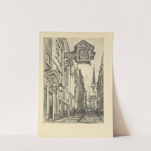 St. Mary-at-Hill (1928) by Joseph Pennell