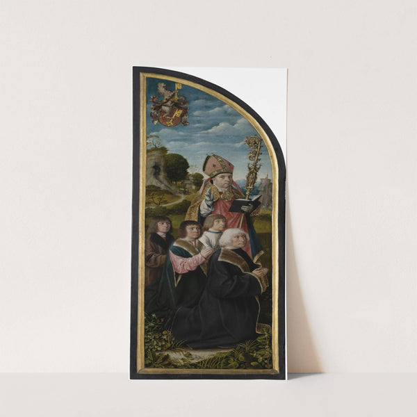 St Nicholas with Donors (1500-1504) by Master of Frankfurt