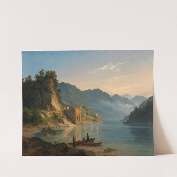 St. Nikola im Strudengau (1851) by Ludwig Halauska