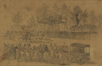 St. Patrick’s Day in the army–The grand stand