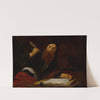 St. Paul writing at his desk by Claude Vignon