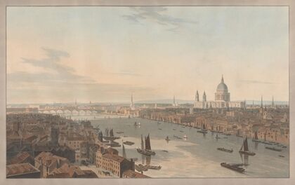 St. Paul’s and Blackfriars Bridge from Southwark (1804)