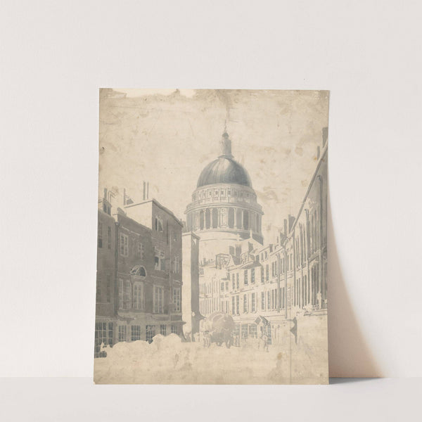 St. Paul's Cathedral, from St. Martin's-le-Grand, London by Thomas Girtin