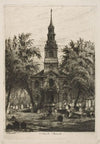St. Paul’s Chapel, New York, from ‘Scenes of Old New York’ (1870)