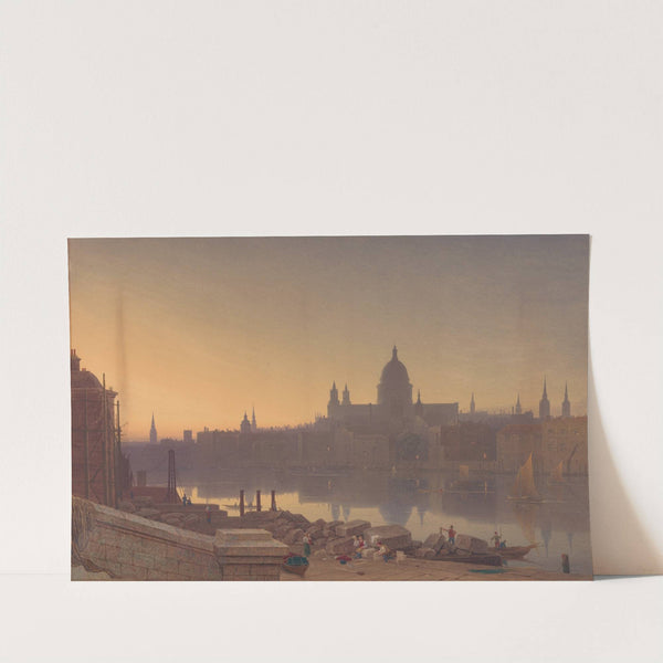 St. Paul's from Southwark by Sunset by George Fennell Robson
