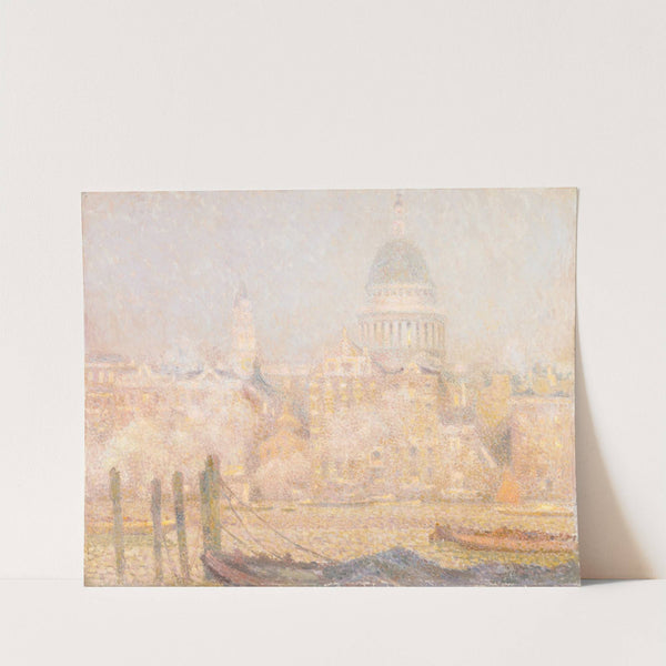 St. Paul’s from the River- Morning Sun in Winter by Henri Le Sidaner