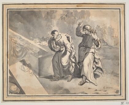 St. Peter and St. John Finding Christ’s Tomb Empty