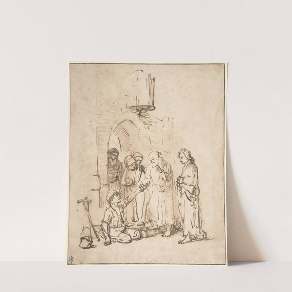St. Peter and St John Healing the Paralytic by Rembrandt van Rijn