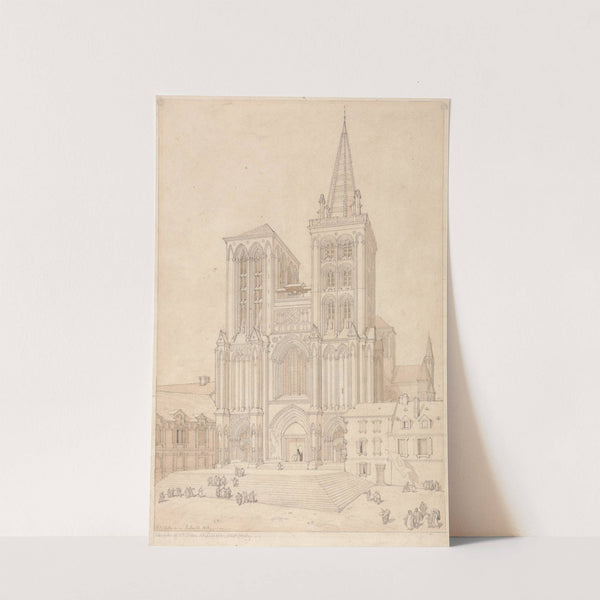 St. Peter at Lisieux, Normandy; West Front (1818) by John Sell Cotman