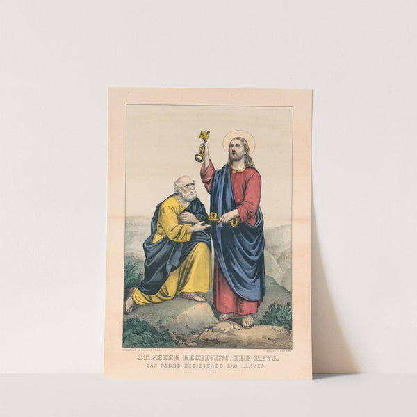 St. Peter receiving the keys by Currier & Ives.