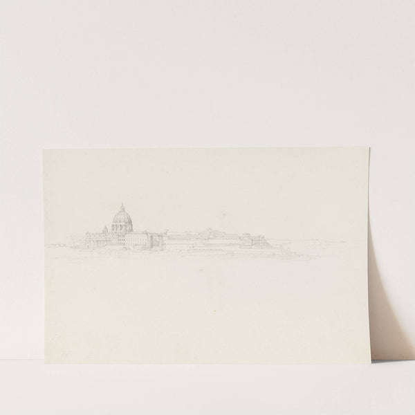 St. Peter, Vatikan und Belvedere in Rom by Johann Wilhelm Schirmer