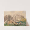 St. Petersberg fortress near Silz in the Tyrol by Thomas Ender