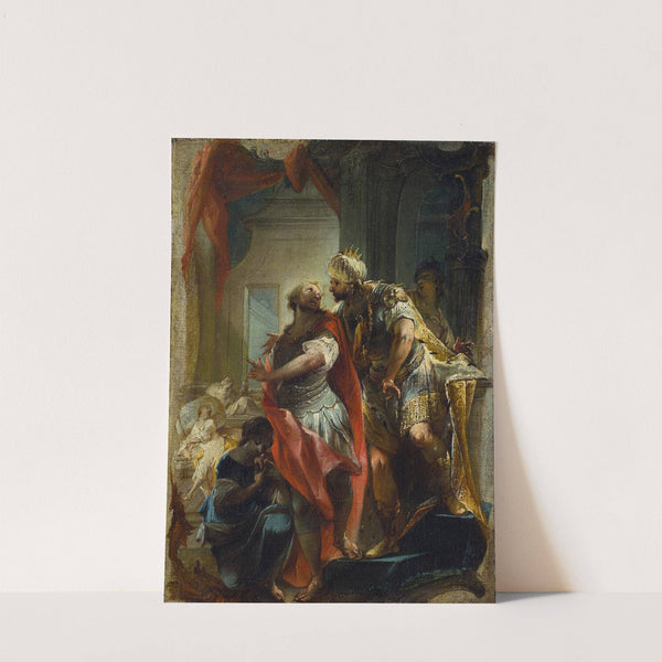 St. Sampson With Emperor Justinian by Johann Wolfgang Baumgartner