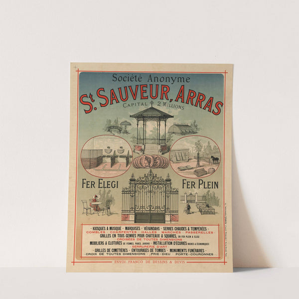 St Sauveur Arras (1885) by Imp. Chaix
