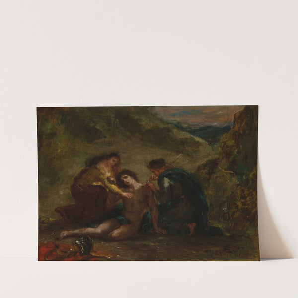 St. Sebastian with St. Irene and Attendant (1858) by Eugène Delacroix