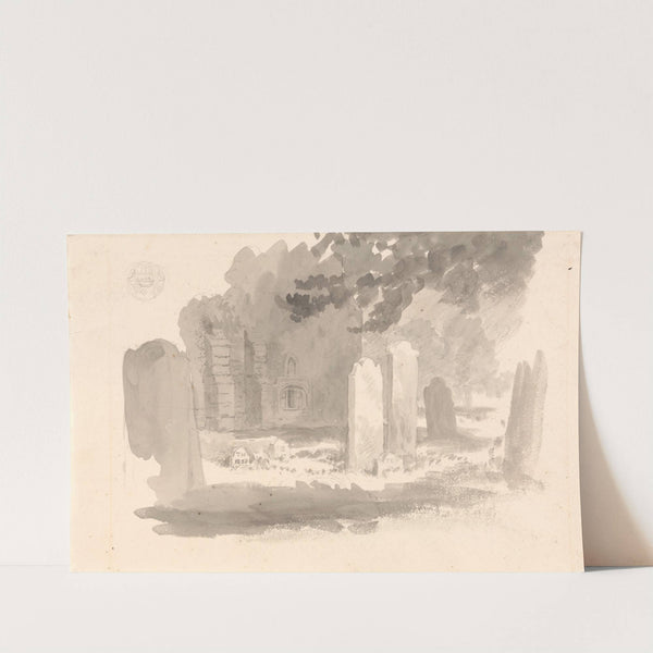 St. Stephen's Churchyard, Jersey, with the Tomb of the Artist's Brother by Robert Hills