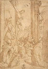 St. Thomas Aquinas Presenting His Work to the Crucified Christ