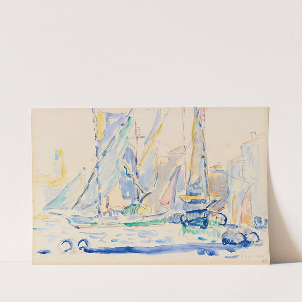 St. Tropez, Tartanes Au Port by Paul Signac