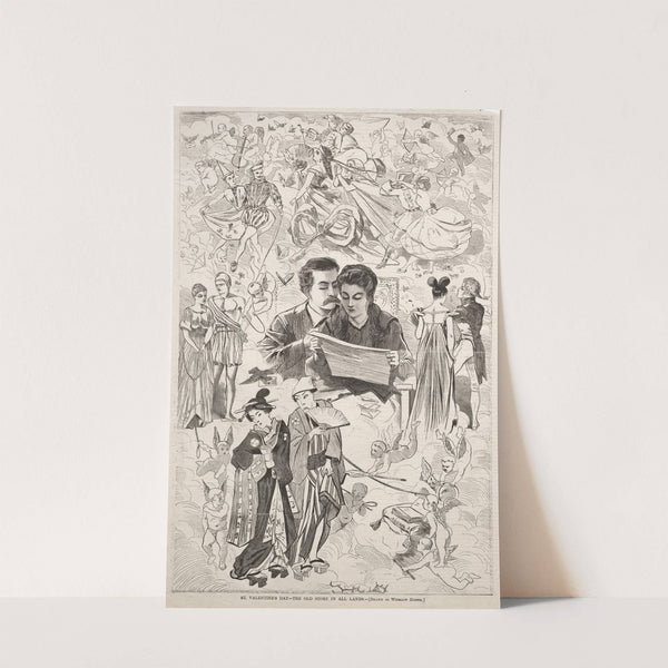 St. Valentine’s – The Old Story in All Lands (1868) by Winslow Homer