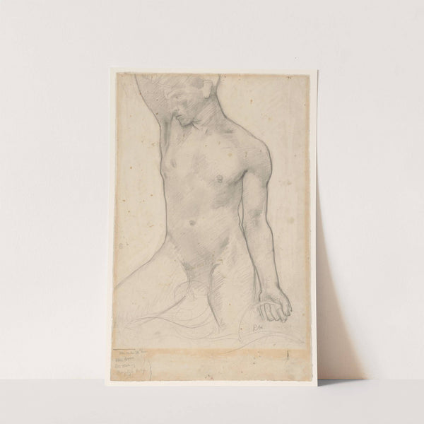 Staand mannelijk naakt in de golven by Richard Nicolaüs Roland Holst