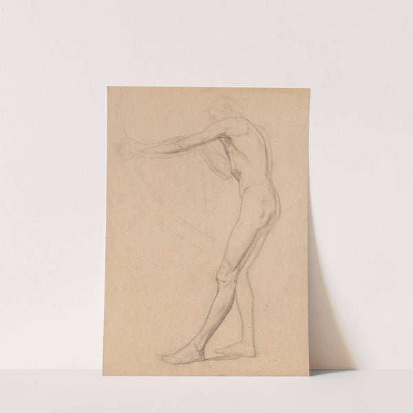 Staand mannelijk naakt, met pijl en boog by Jan Veth