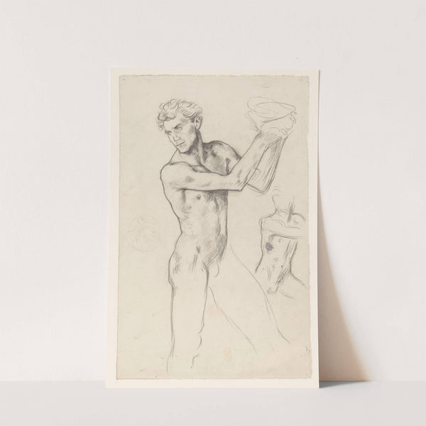 Staand mannelijk naakt met schaal by Richard Nicolaüs Roland Holst
