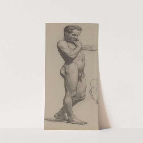 Staand mannelijk naakt, naar rechts by Jan Veth