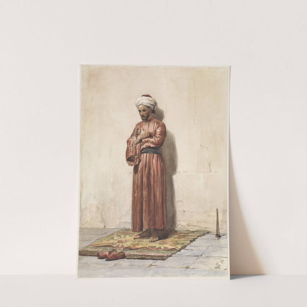 Staande Egyptenaar met gebedskrans by Willem de Famars Testas