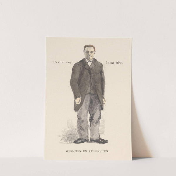 Staande man in overjas by Theo van Hoytema