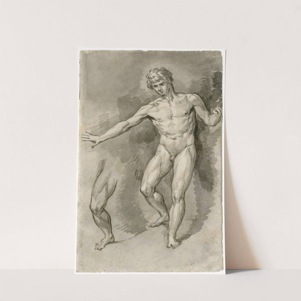 Staande naakte jongeling by David Humbert de Superville