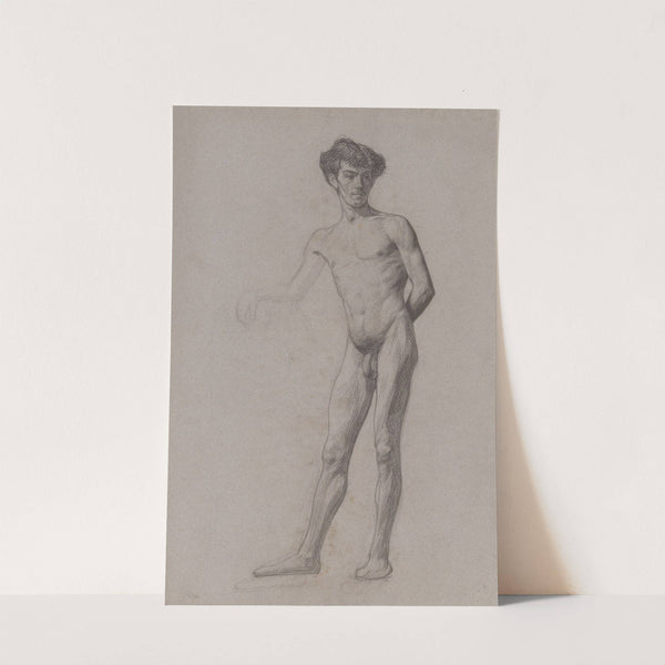 Staande naakte jongeman by Jan Veth