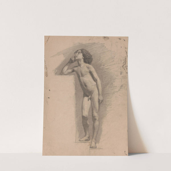 Staande naakte jongen by Jan Veth