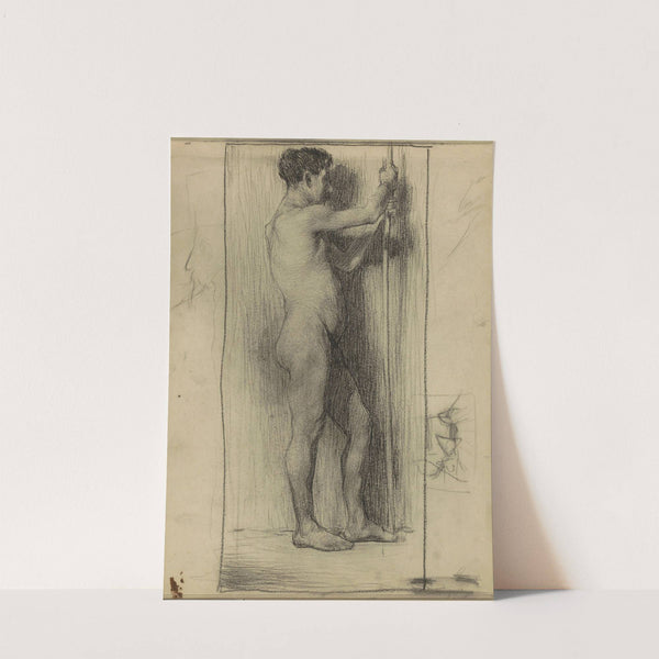 Staande naakte man 2 (1887) by Marius Bauer