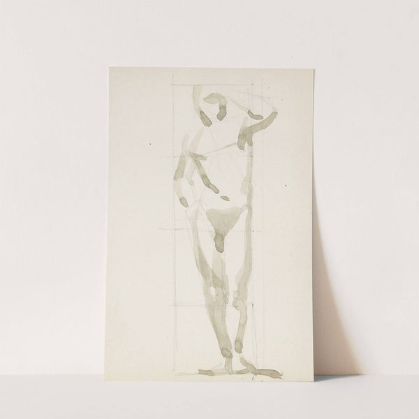 Staande naakte man by Reijer Stolk