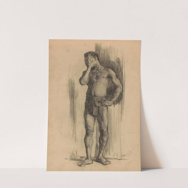 Staande naakte man (1887) by Marius Bauer