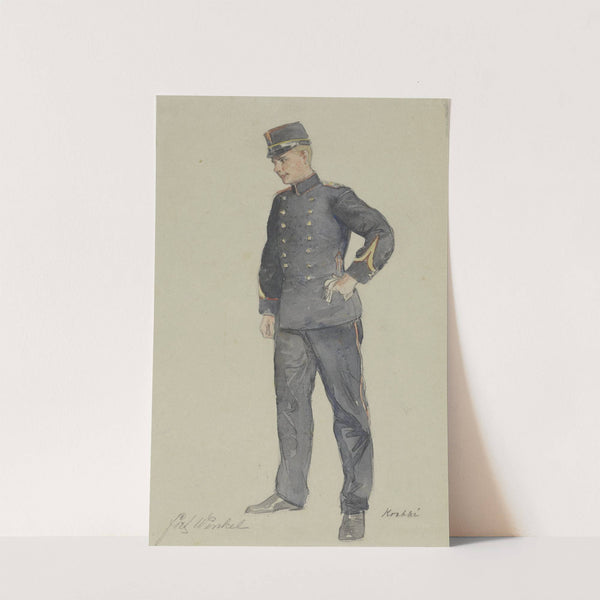 Staande sergeant (1878 - 1931) by Heinrich M. Krabbé