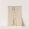 Staande, verrezen Christus met kruis by David Humbert de Superville