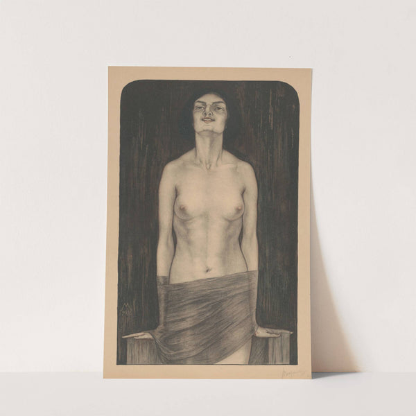 Staande vrouw met ontbloot bovenlichaam (1916) by Simon Moulijn