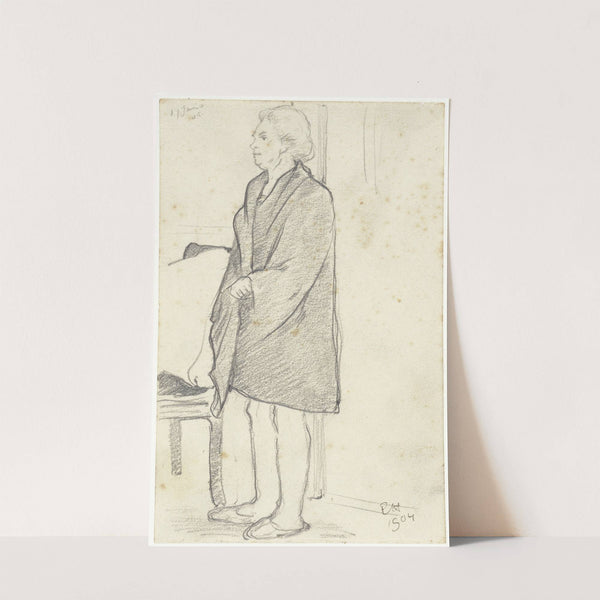 Staande vrouw op sloffen (Mevrouw van der Schalk-van der Hoeven) by Richard Nicolaüs Roland Holst